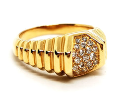 Bague Or jaune Diamant - Castafiore