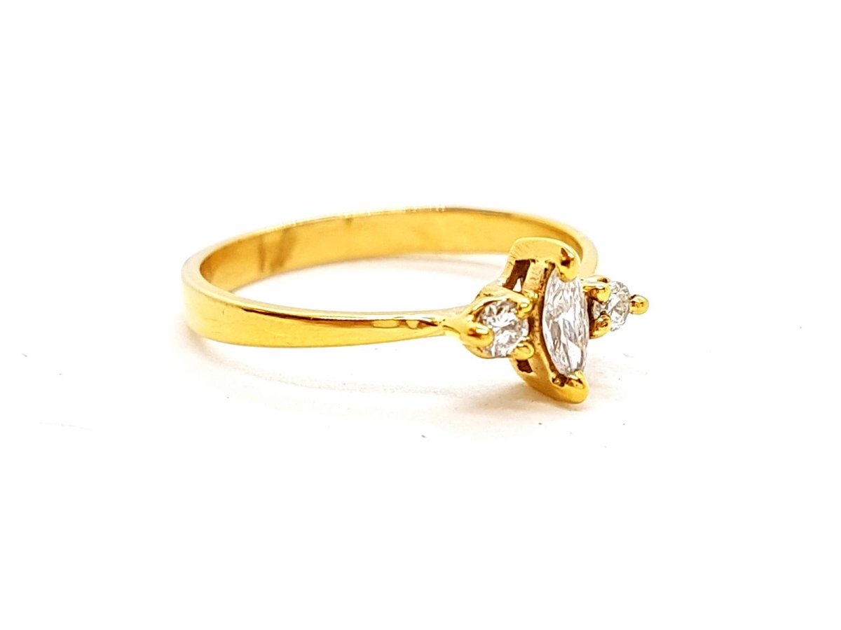 Bague Or jaune Diamant - Castafiore