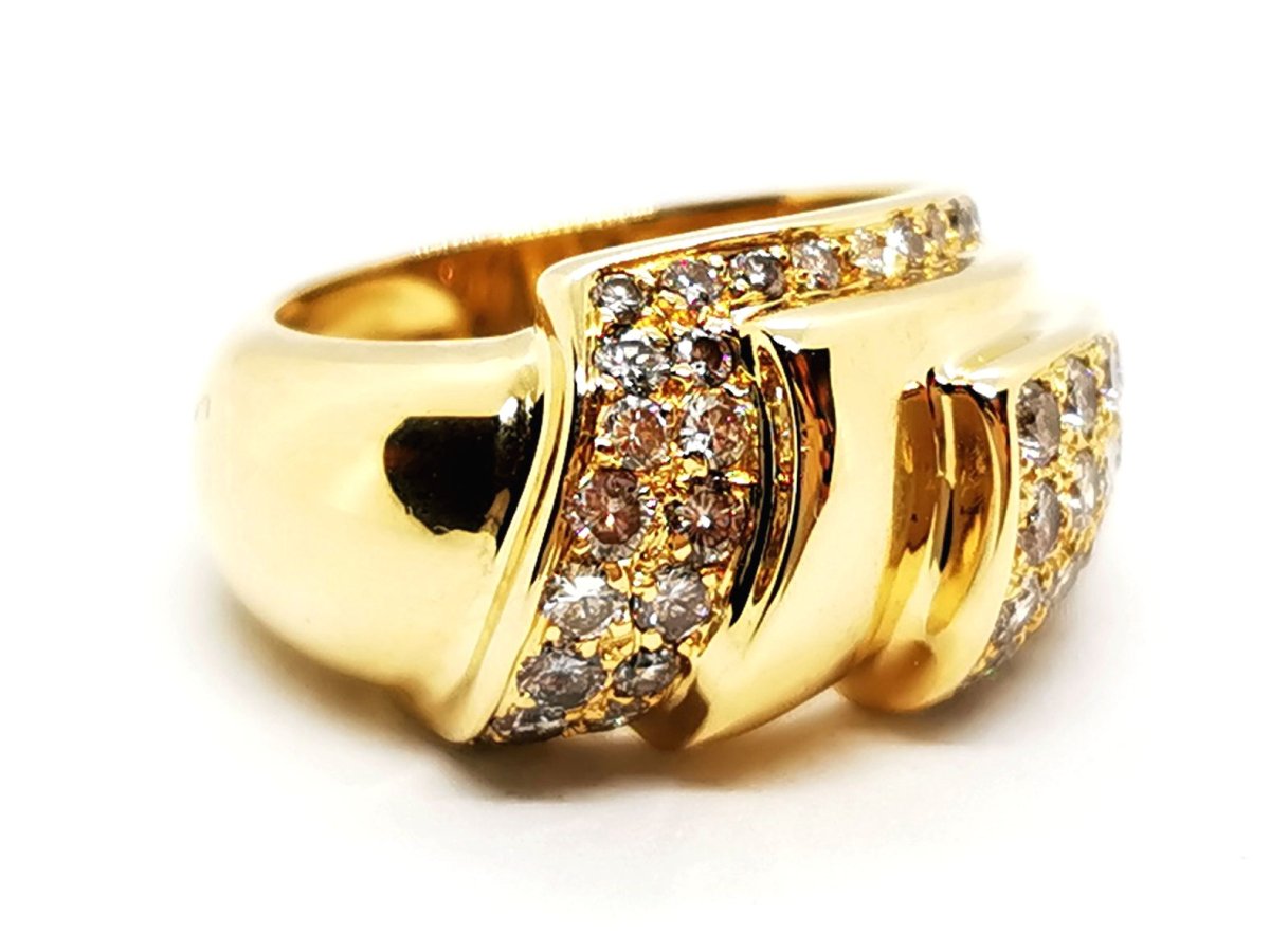 Bague Or jaune Diamant - Castafiore
