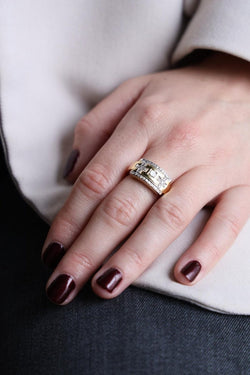 Bague Or jaune Diamant - Castafiore