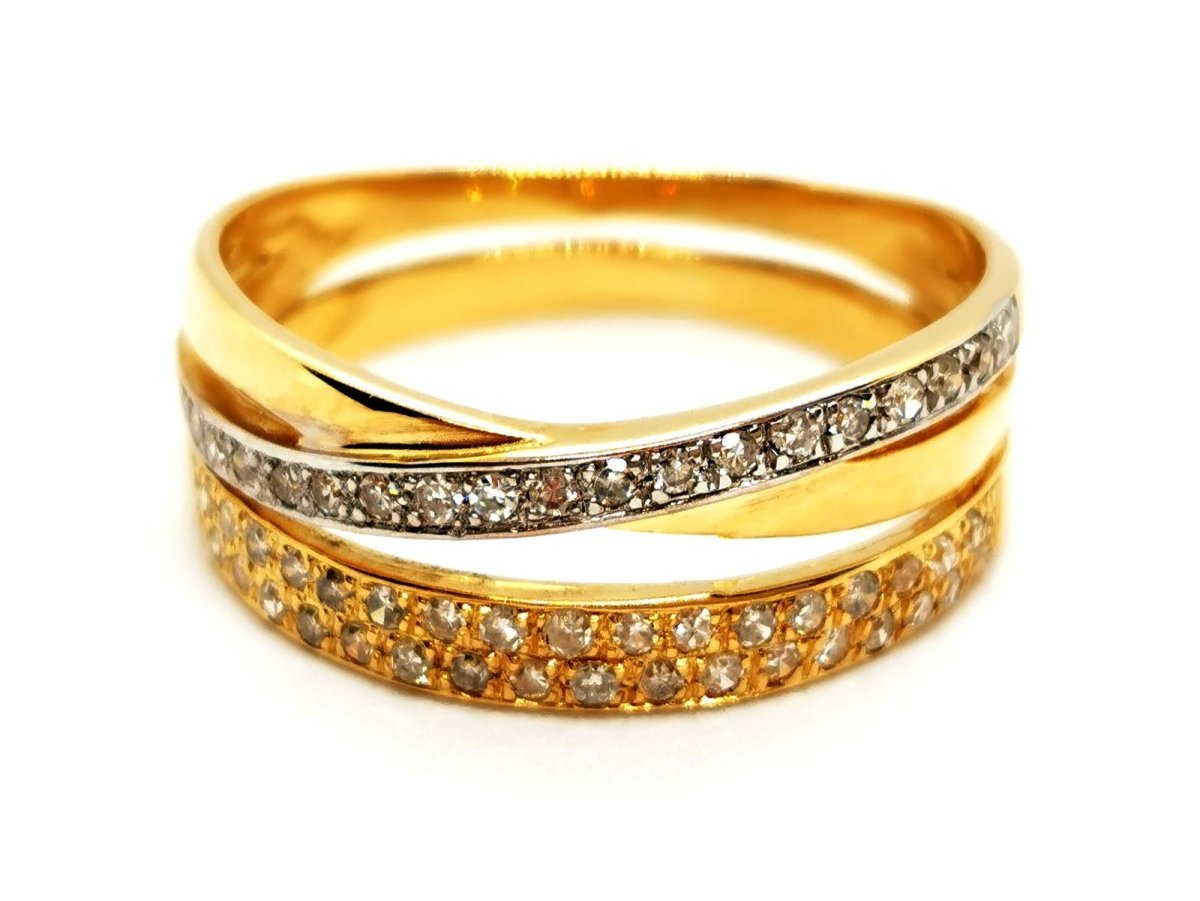 Bague Or jaune Diamant - Castafiore
