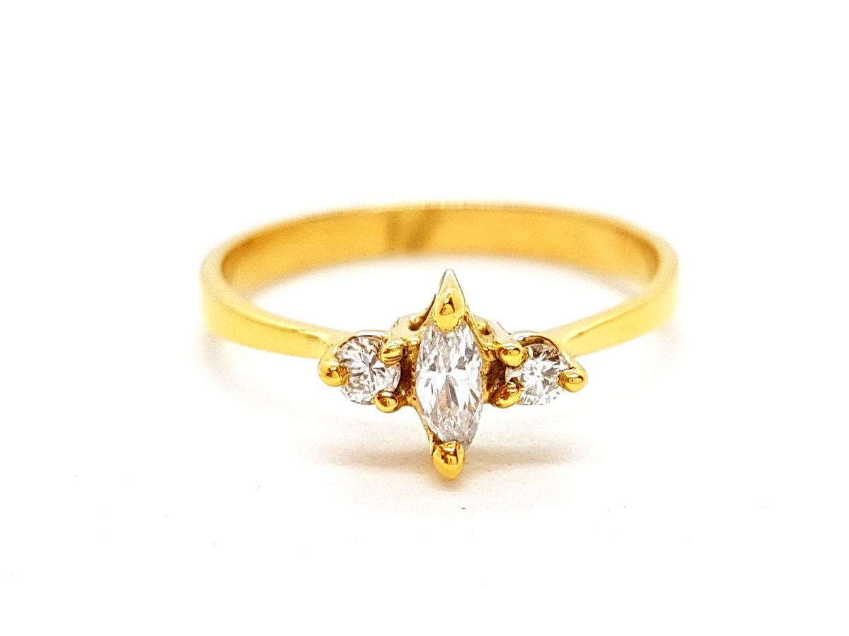 Bague Or jaune Diamant - Castafiore