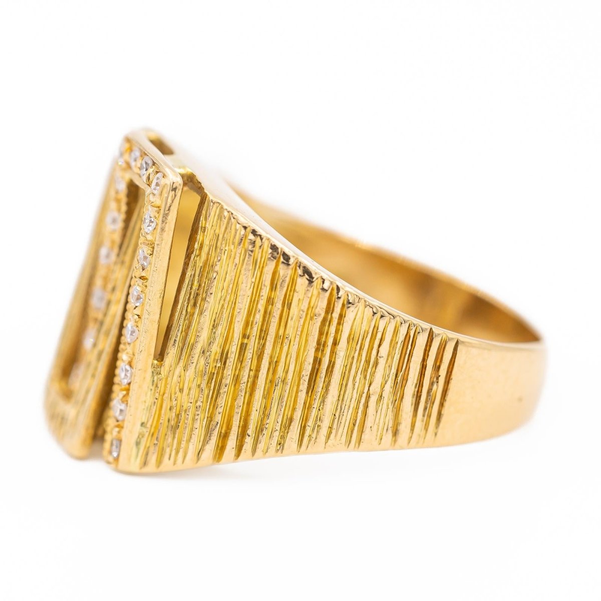 Bague Or jaune diamant - Castafiore