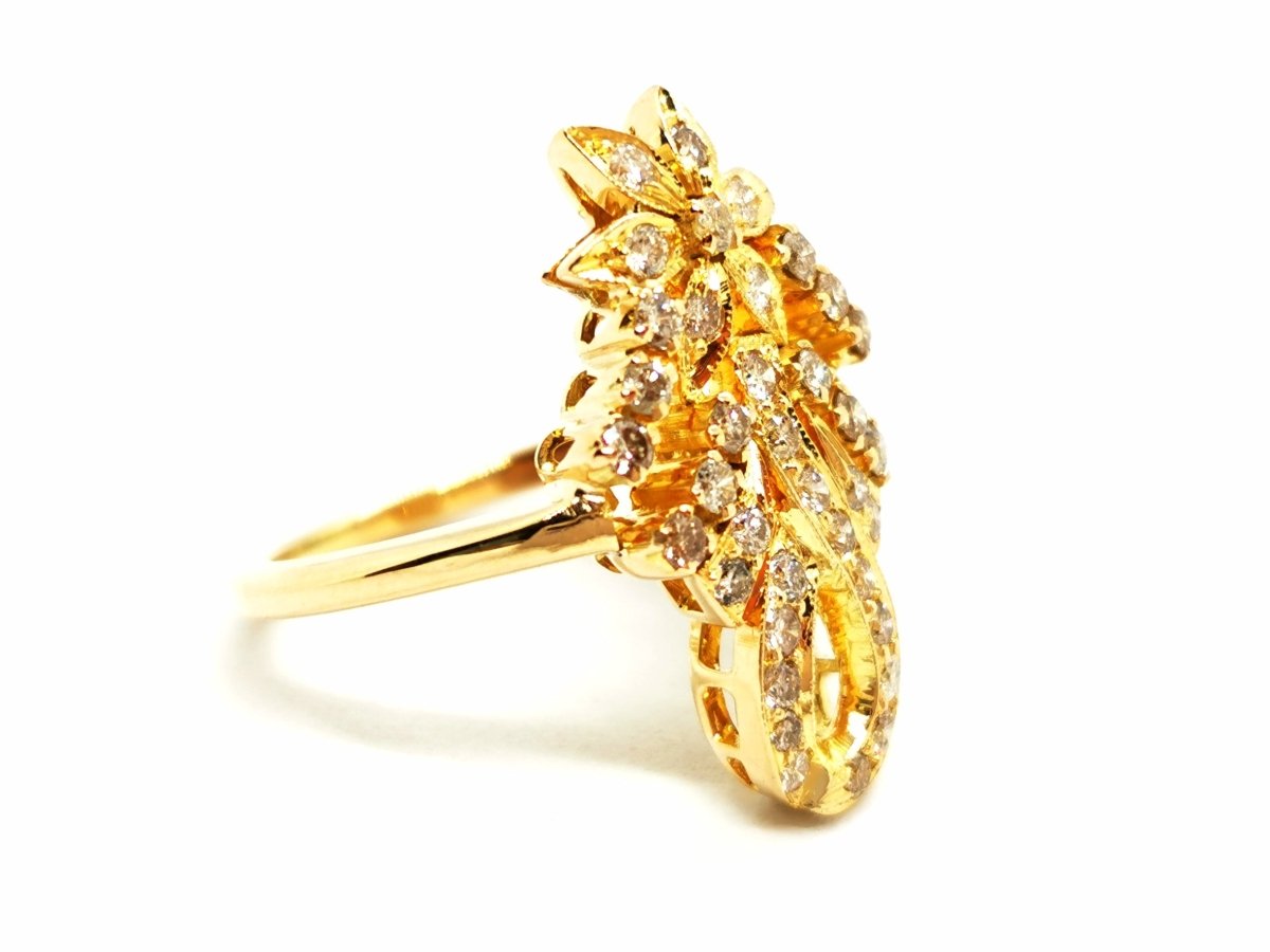 Bague Or jaune Diamant - Castafiore