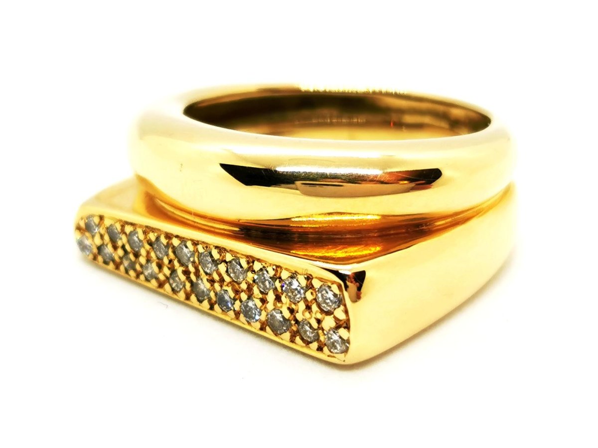 Bague Or jaune Diamant - Castafiore