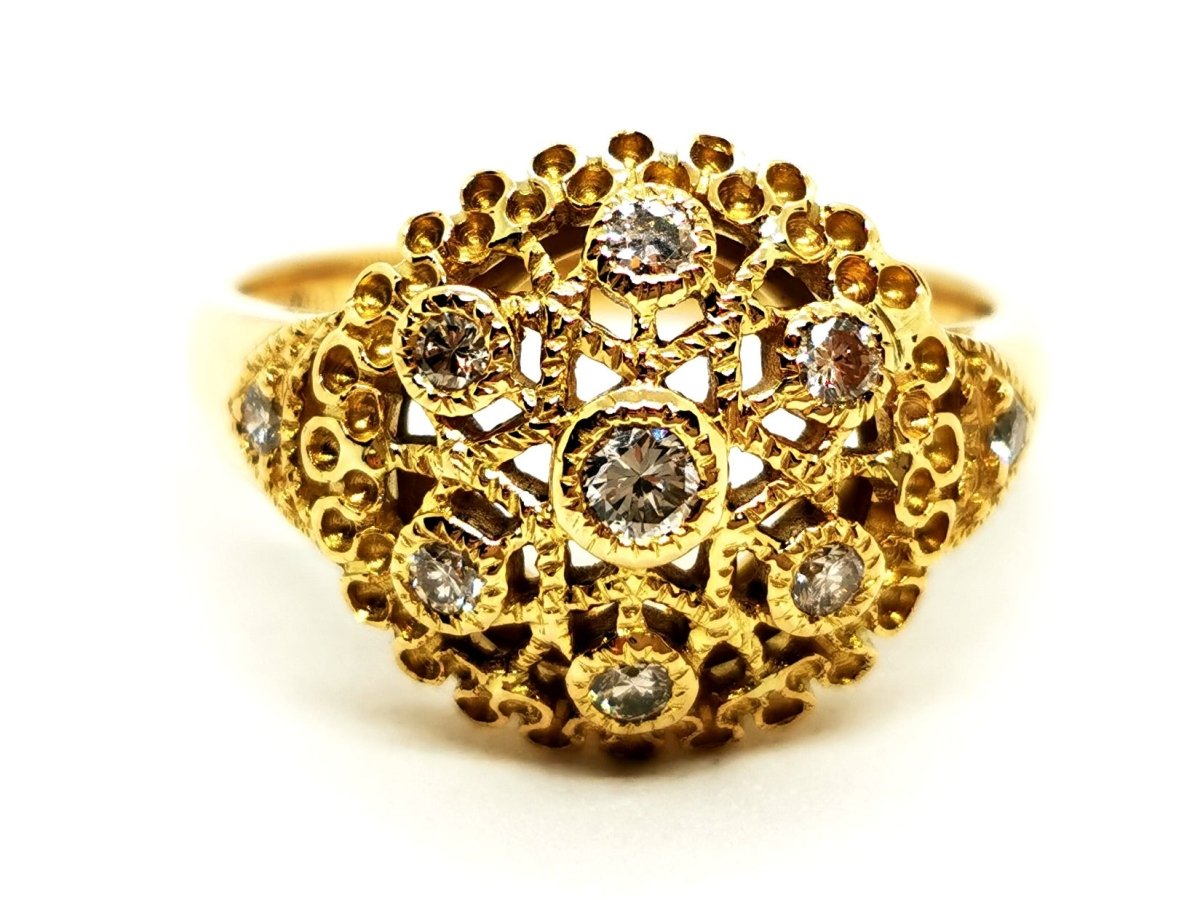 Bague Or jaune Diamant - Castafiore