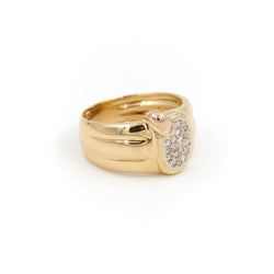 Bague Or jaune Diamant - Castafiore