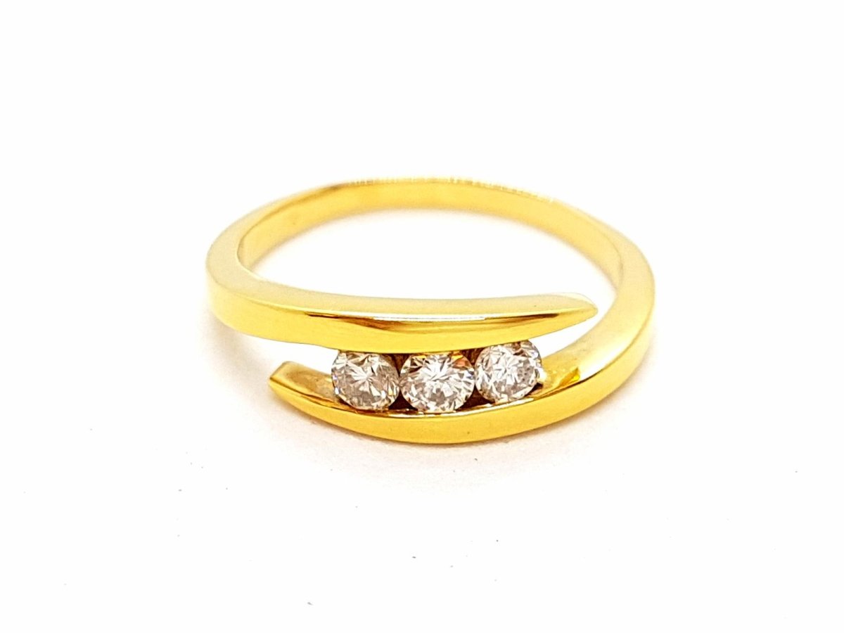 Bague Or jaune Diamant - Castafiore