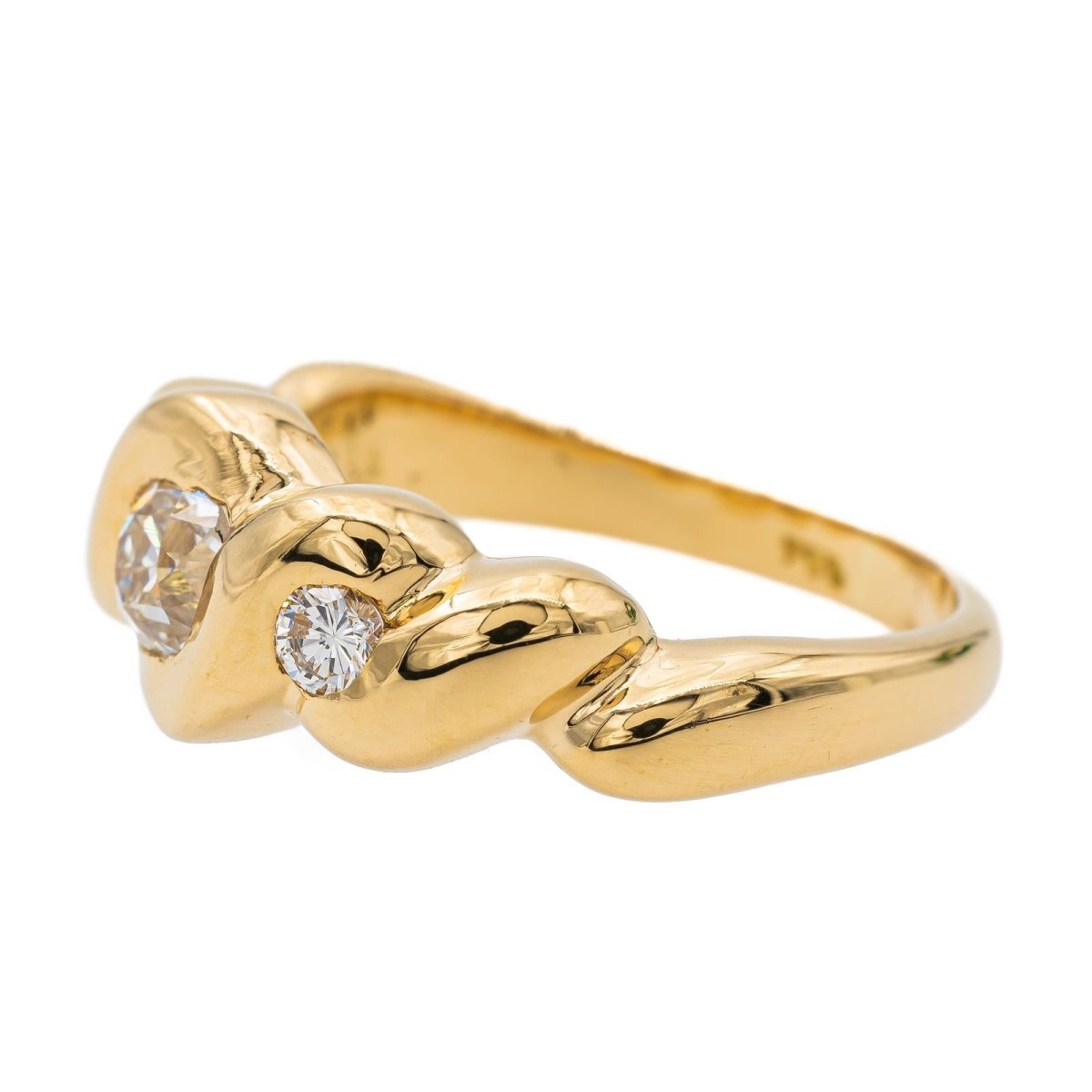 Bague Or jaune Diamant - Castafiore