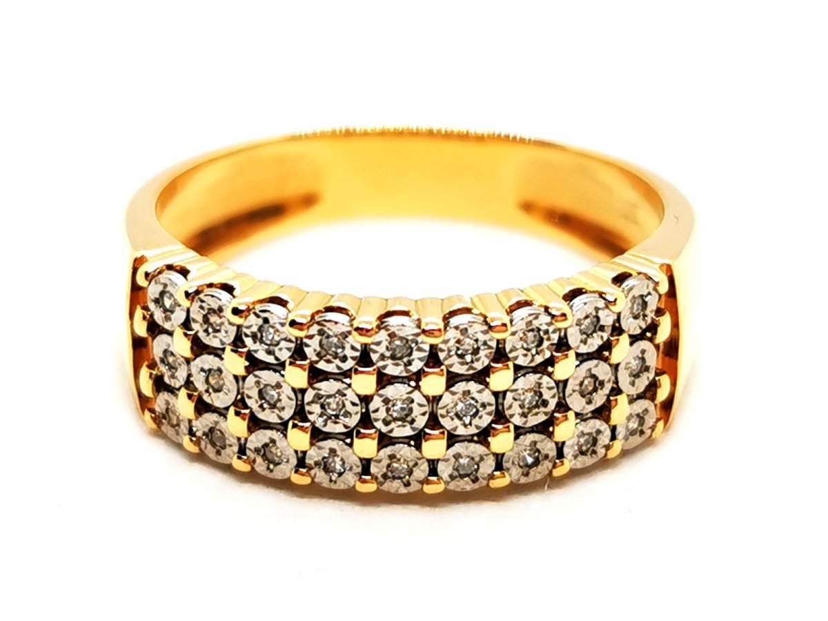 Bague Or jaune Diamant - Castafiore