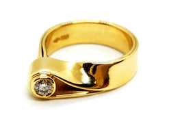 Bague Or jaune Diamant - Castafiore