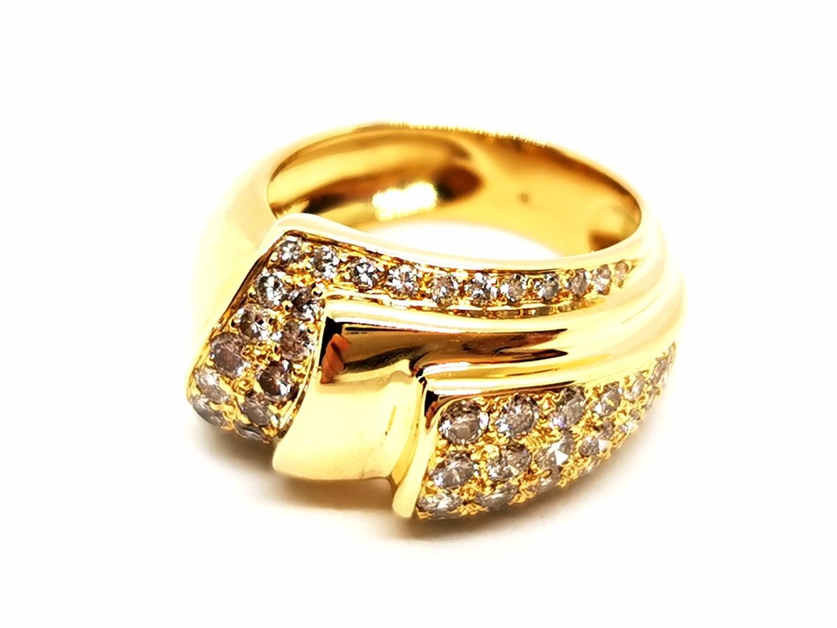 Bague Or jaune Diamant - Castafiore