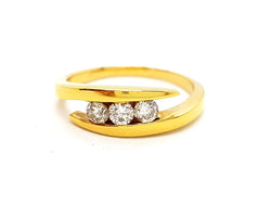 Bague Or jaune Diamant - Castafiore