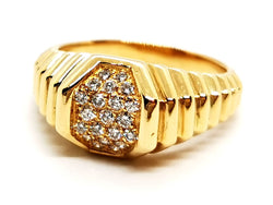 Bague Or jaune Diamant - Castafiore