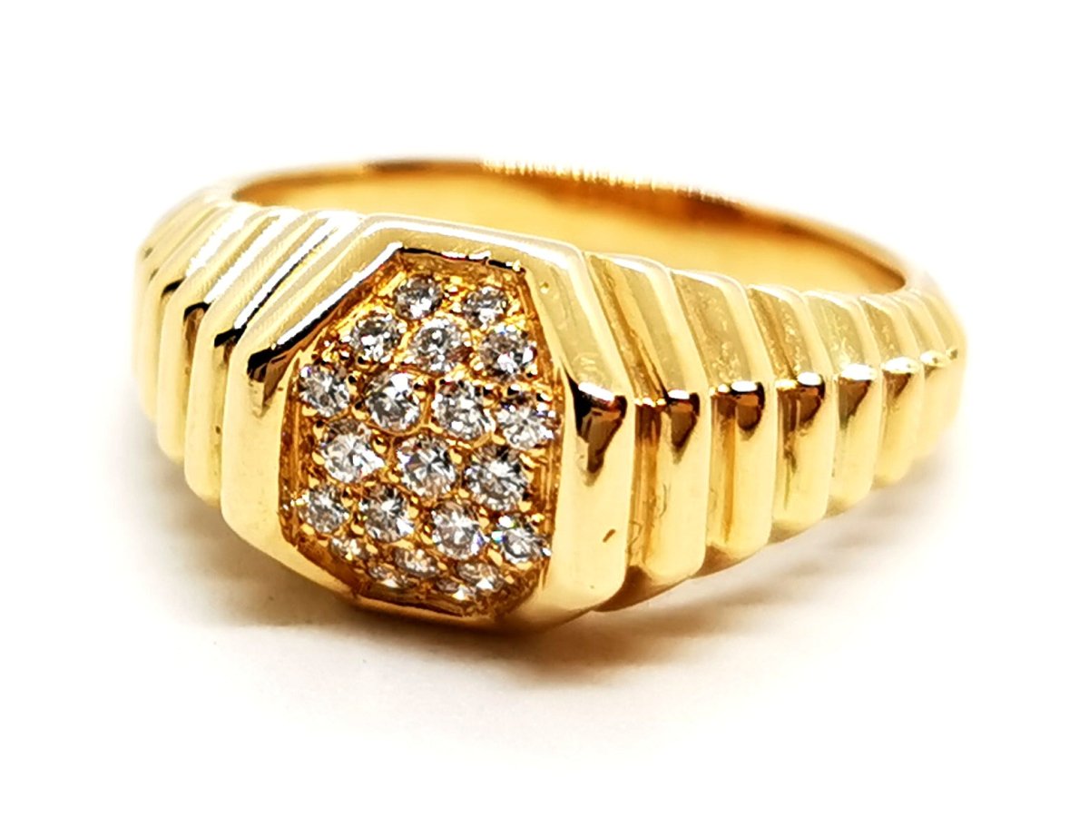 Bague Or jaune Diamant - Castafiore