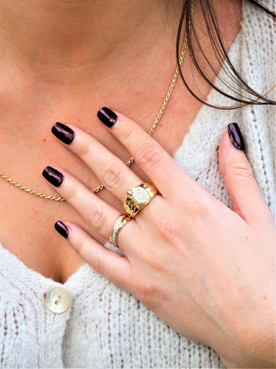 Bague Or jaune Diamant - Castafiore