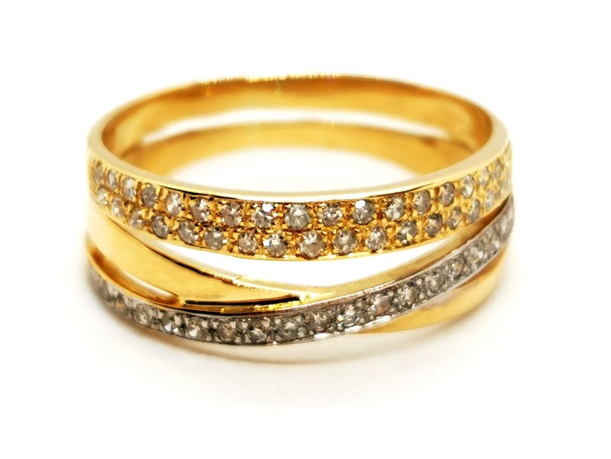 Bague Or jaune Diamant - Castafiore