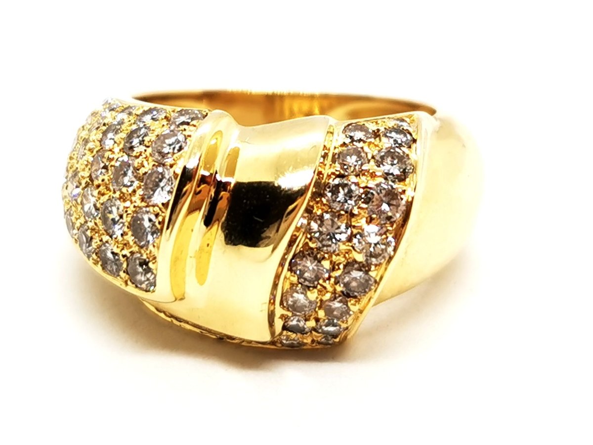 Bague Or jaune Diamant - Castafiore