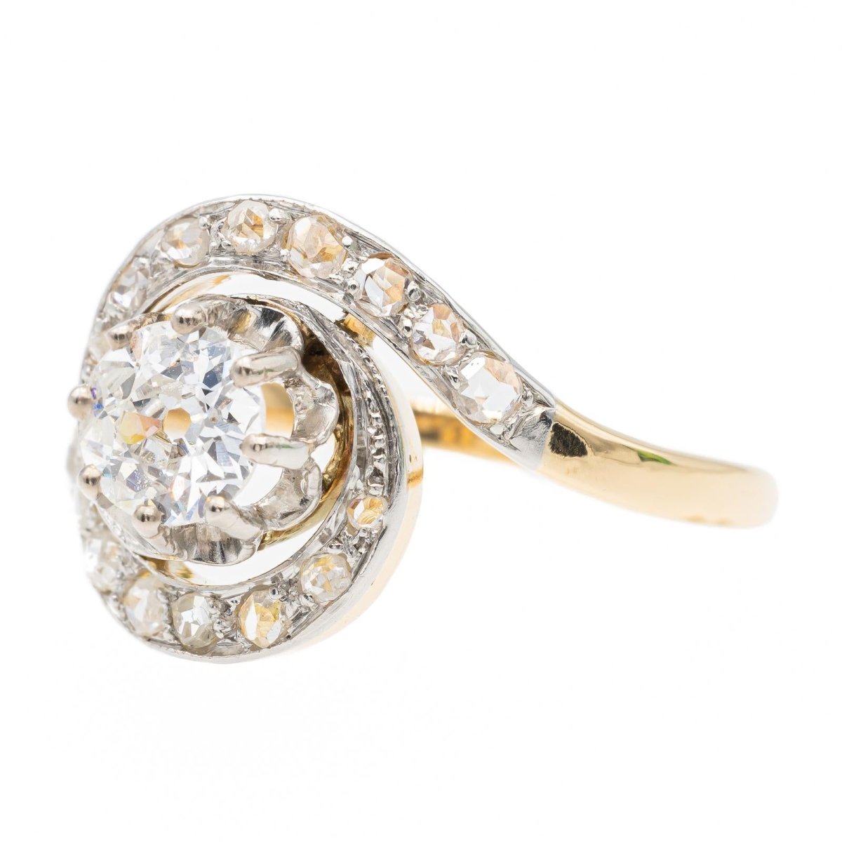 Bague Or jaune Diamant - Castafiore