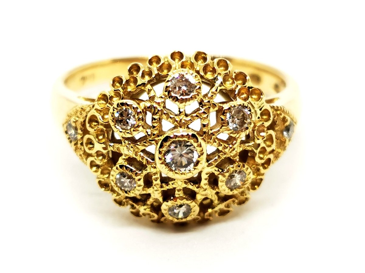 Bague Or jaune Diamant - Castafiore