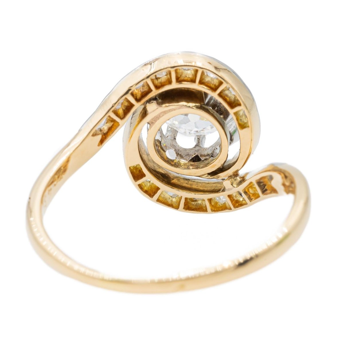 Bague Or jaune Diamant - Castafiore