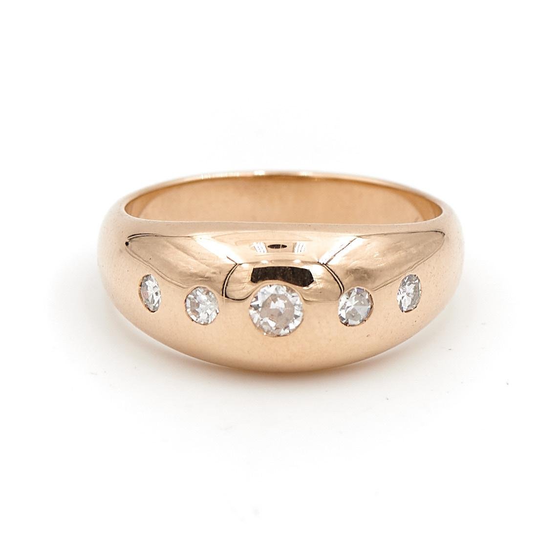 Bague Or jaune Diamant - Castafiore