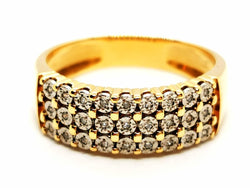 Bague Or jaune Diamant - Castafiore