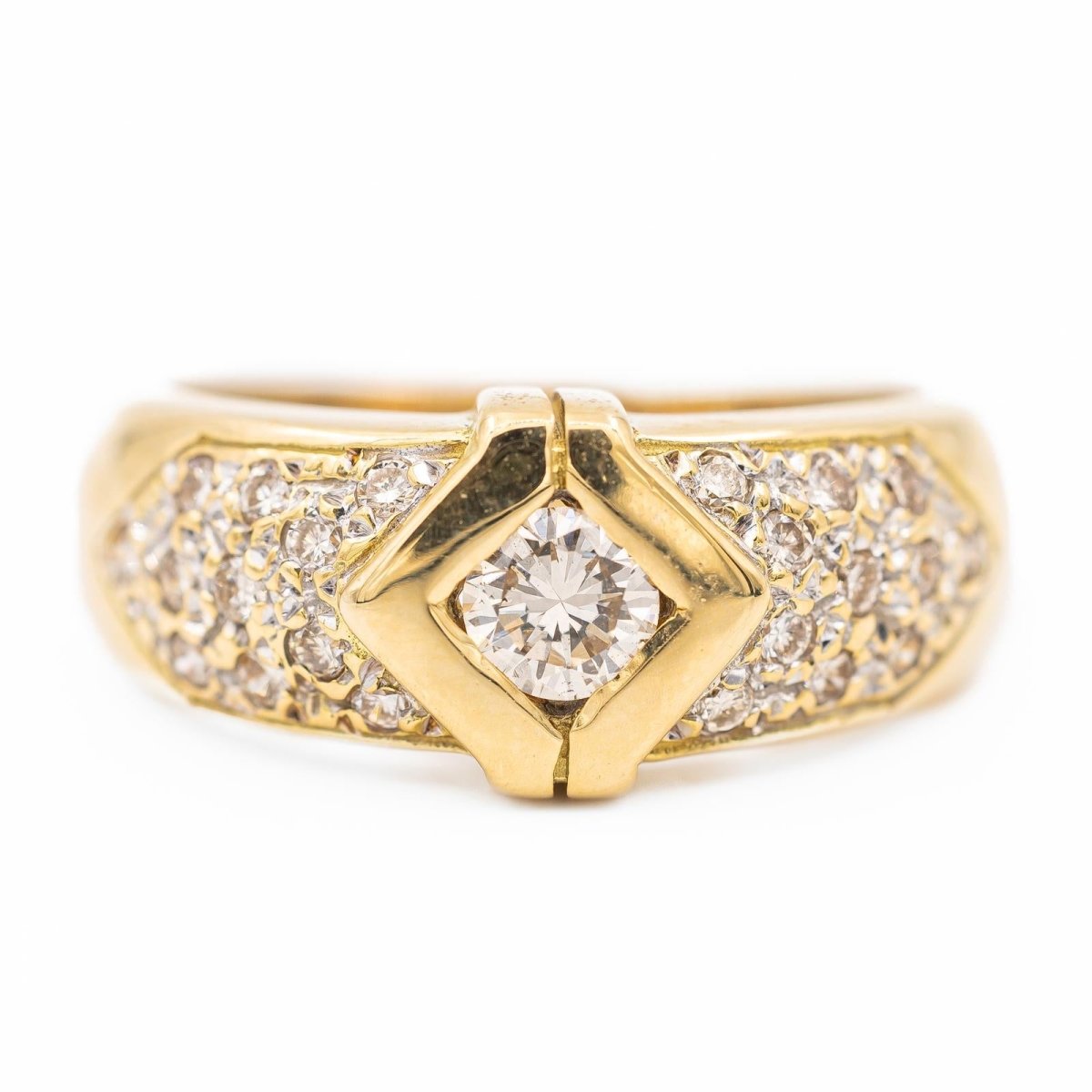 Bague Or jaune Diamant - Castafiore