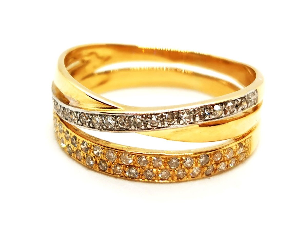 Bague Or jaune Diamant - Castafiore
