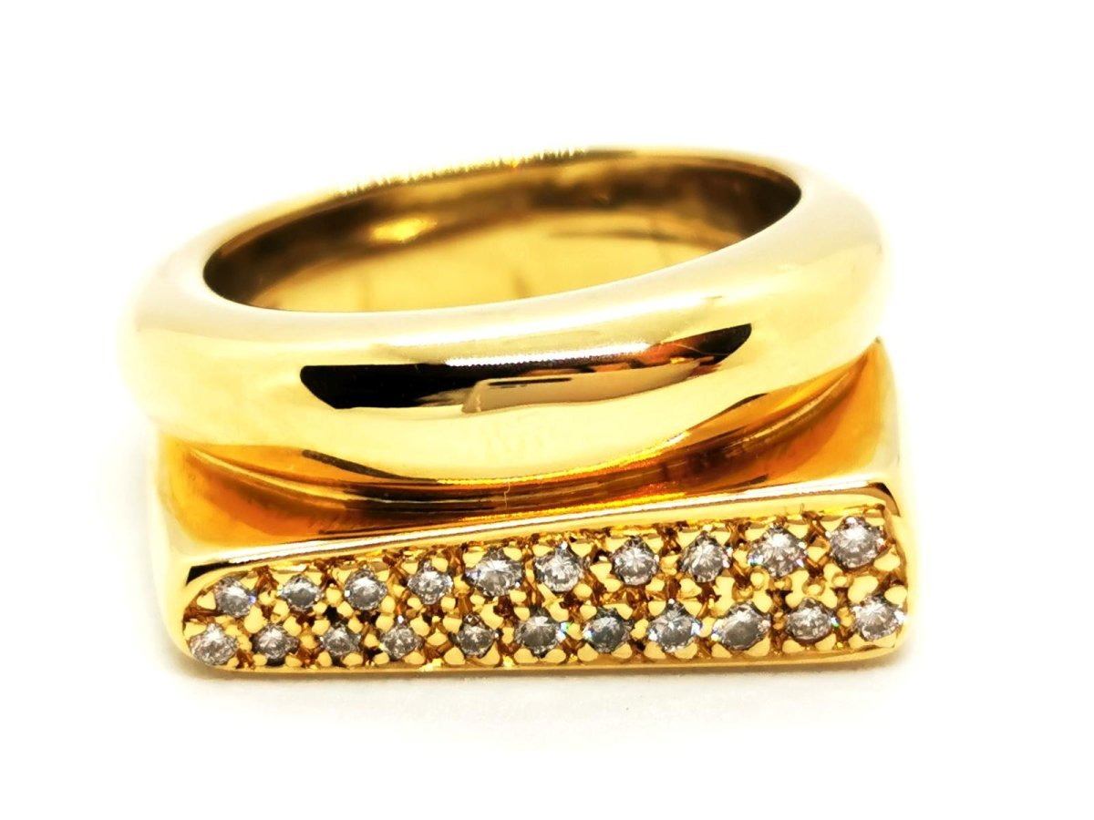 Bague Or jaune Diamant - Castafiore