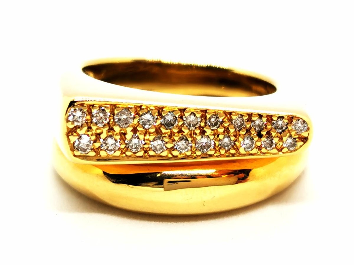 Bague Or jaune Diamant - Castafiore