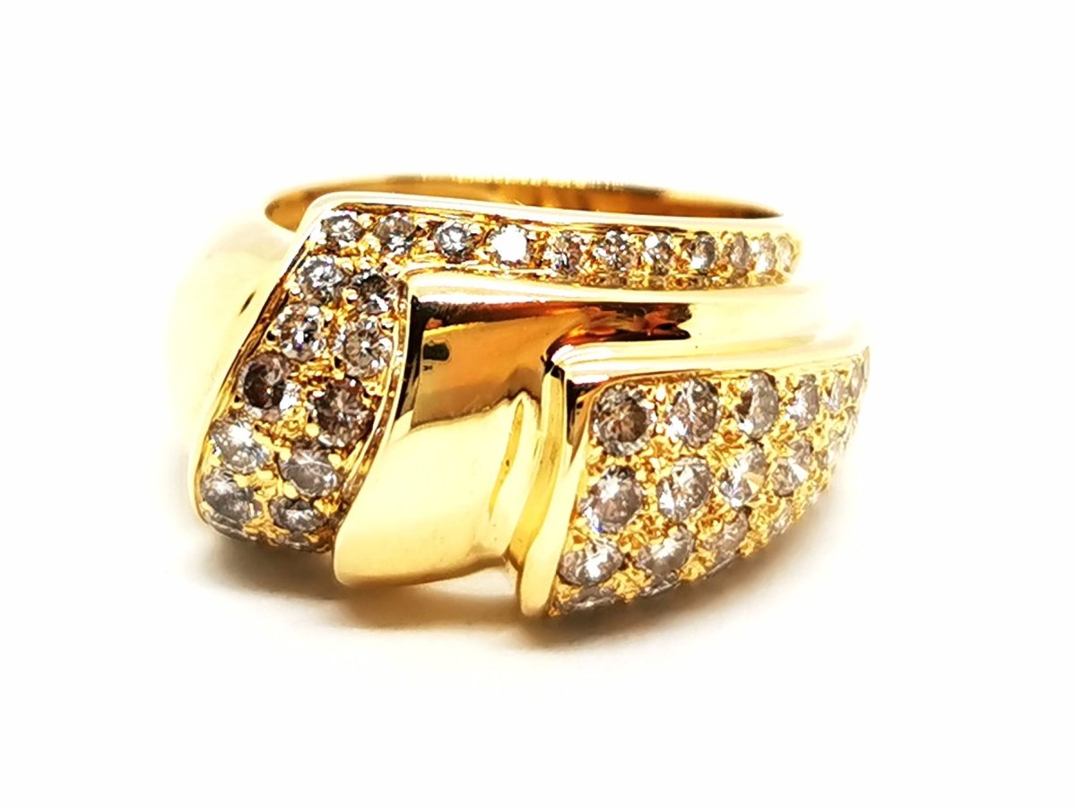 Bague Or jaune Diamant - Castafiore