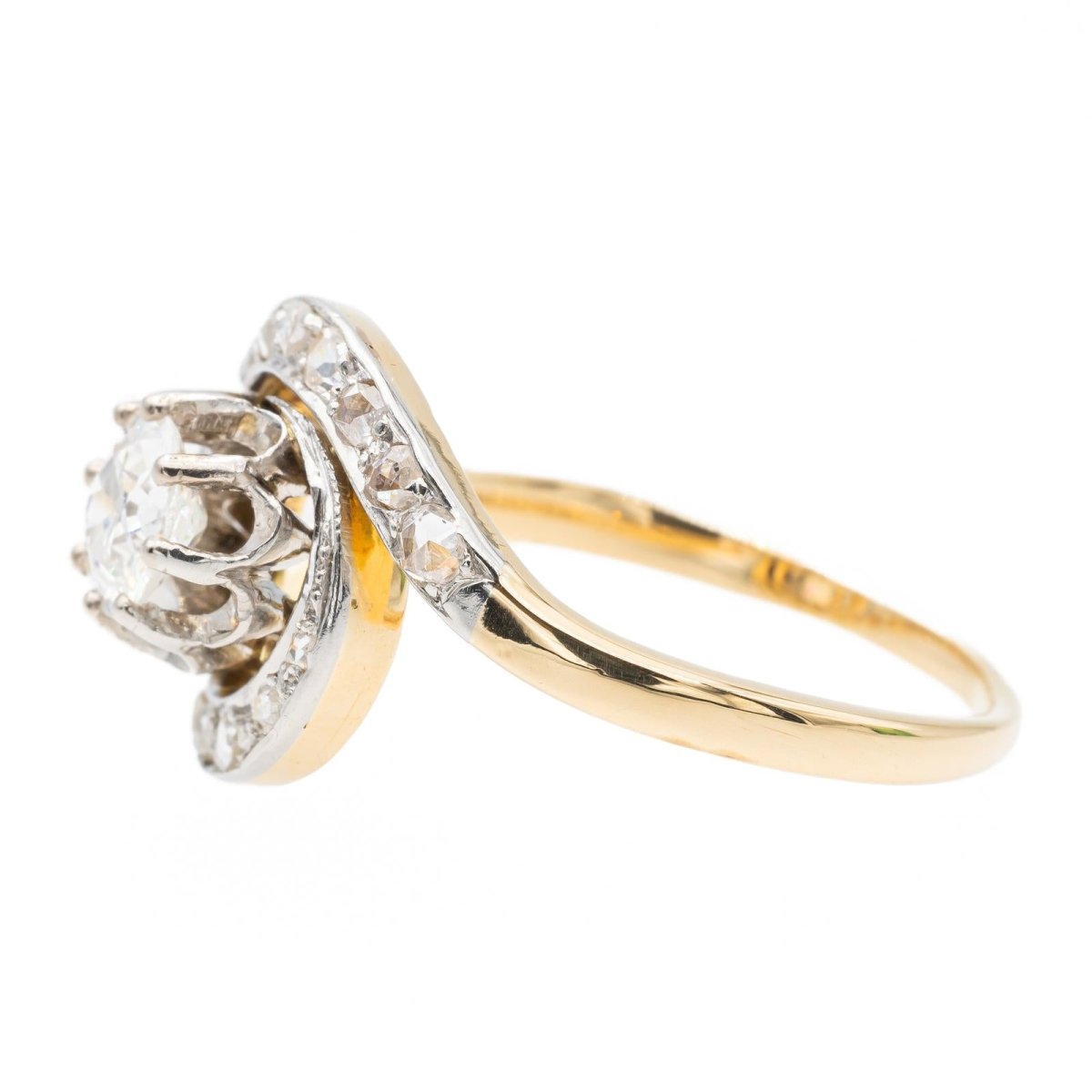 Bague Or jaune Diamant - Castafiore