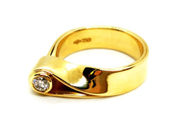 Bague Or jaune Diamant - Castafiore