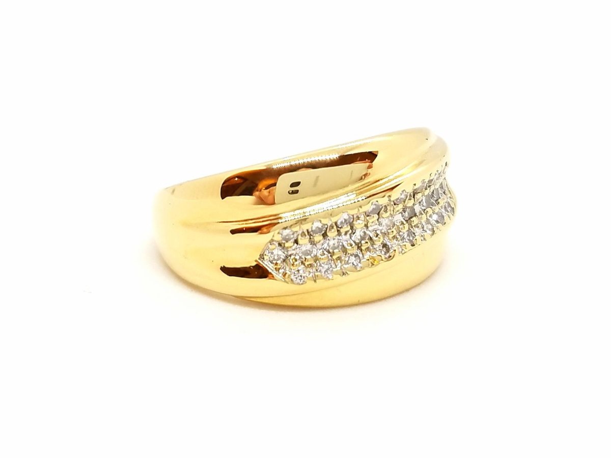 Bague Or jaune Diamant - Castafiore