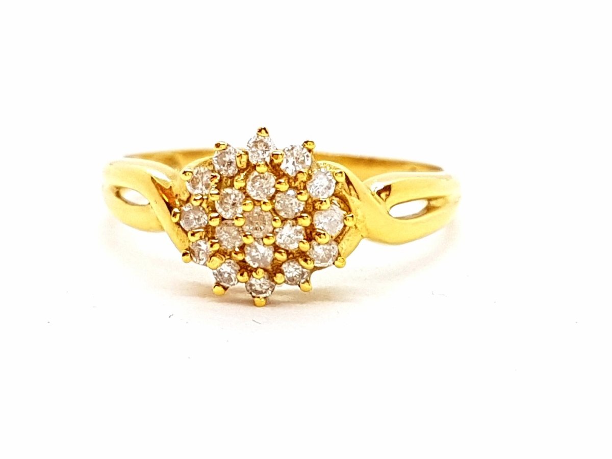 Bague Or jaune Diamant - Castafiore