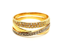 Bague Or jaune Diamant - Castafiore