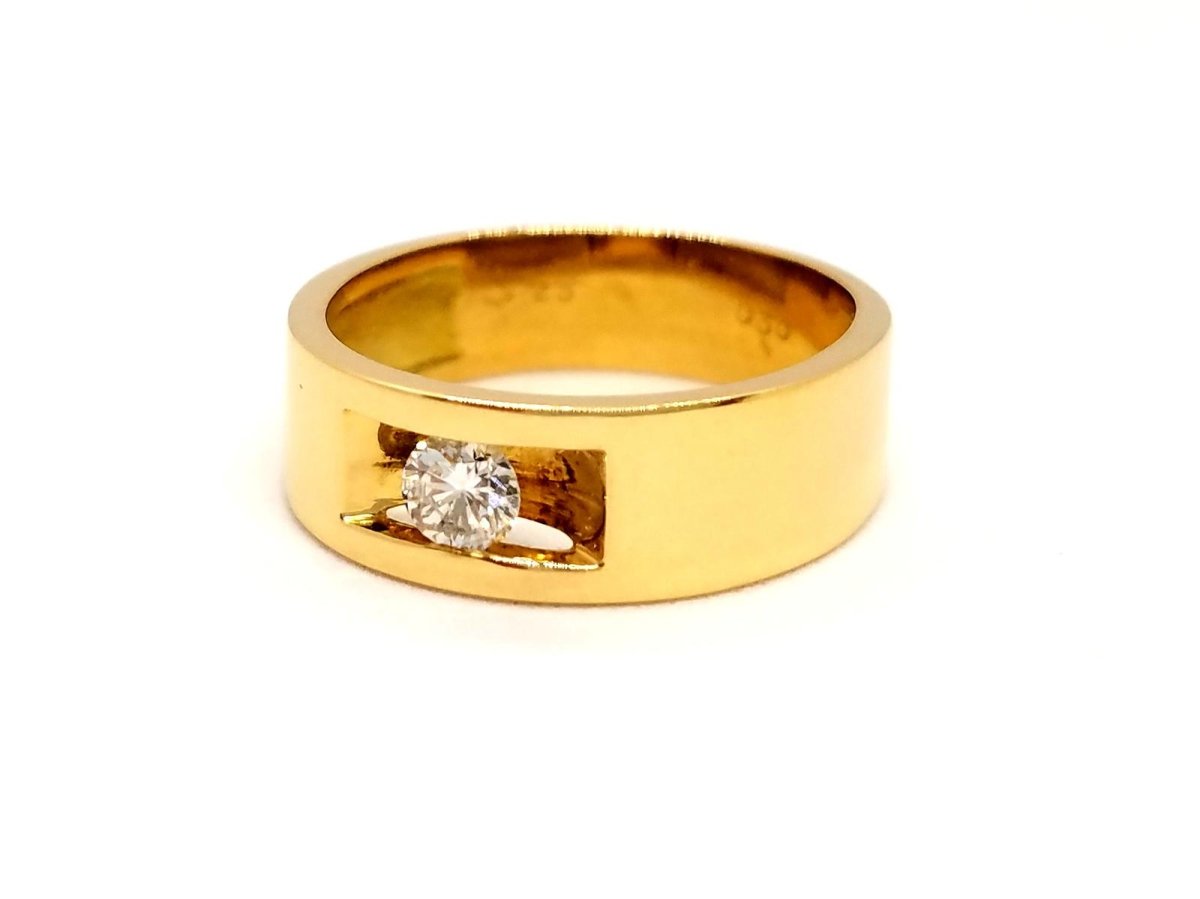 Bague Or jaune Diamant - Castafiore