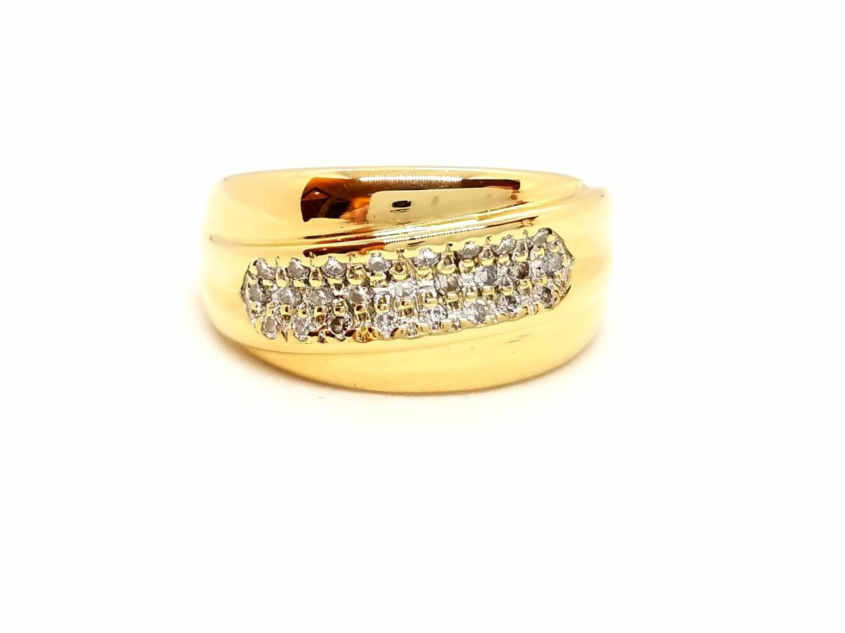 Bague Or jaune Diamant - Castafiore