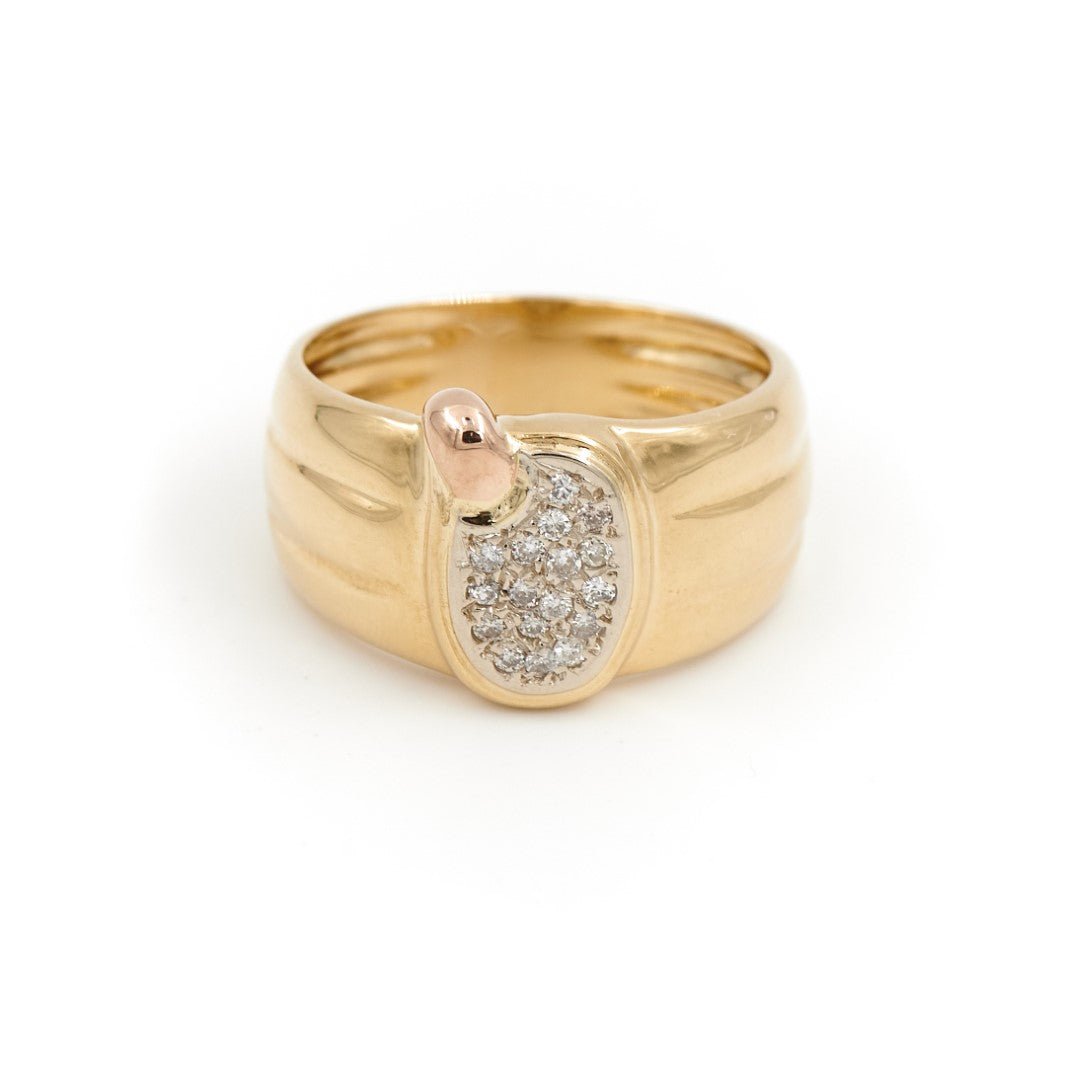 Bague Or jaune Diamant - Castafiore