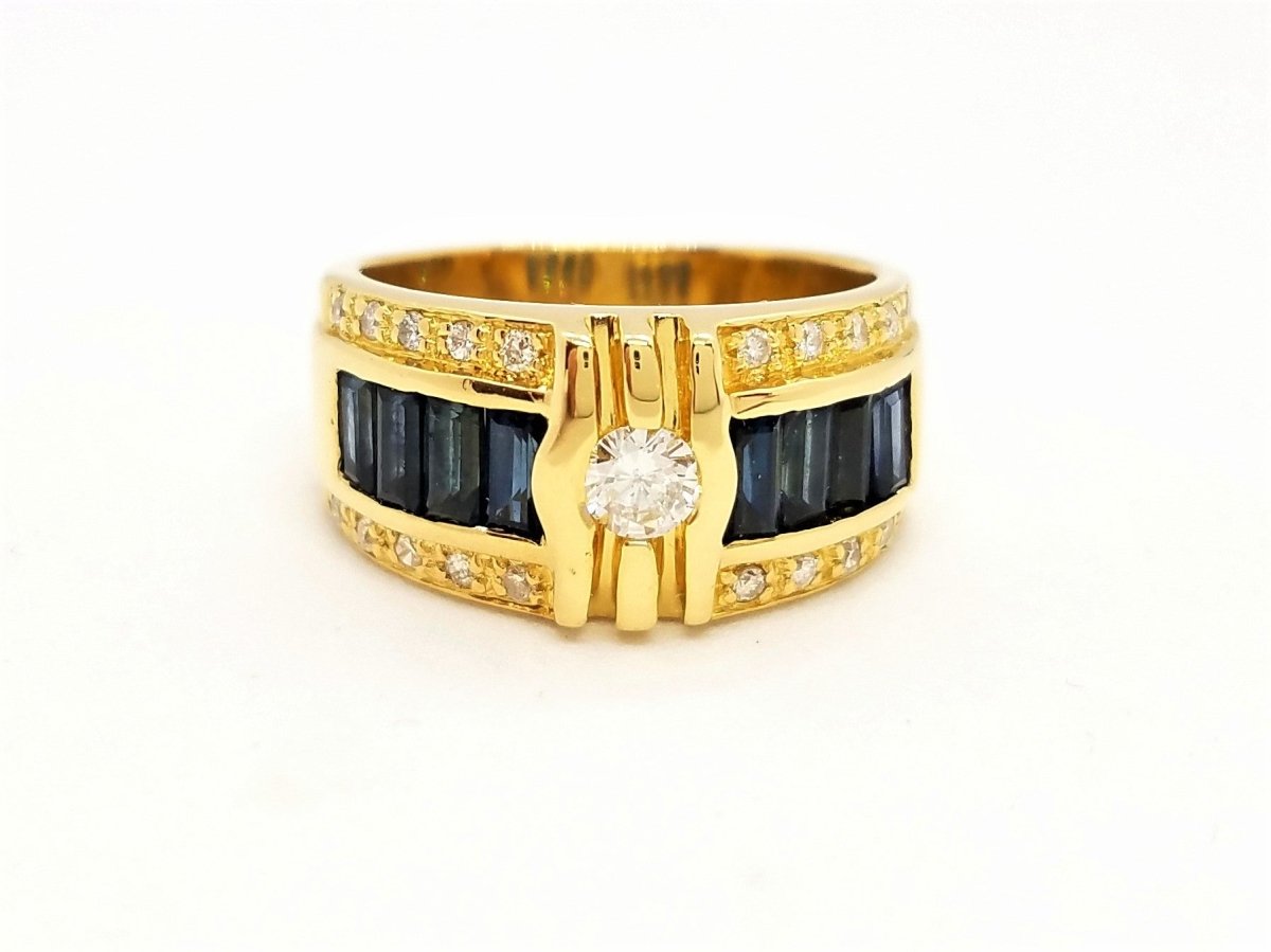 Bague Or jaune Diamant - Castafiore