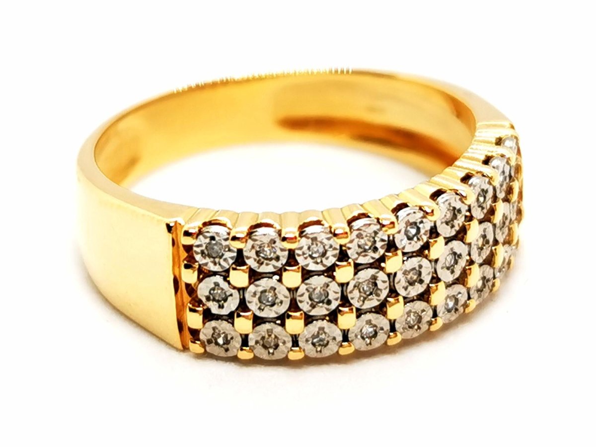Bague Or jaune Diamant - Castafiore