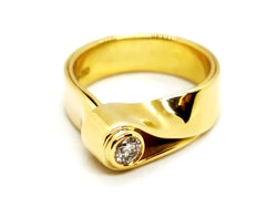 Bague Or jaune Diamant - Castafiore
