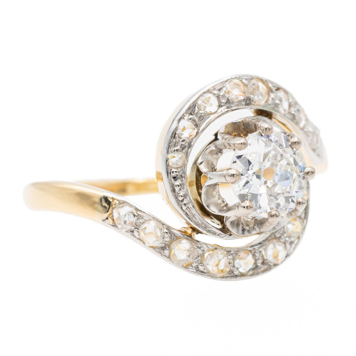 Bague Or jaune Diamant - Castafiore