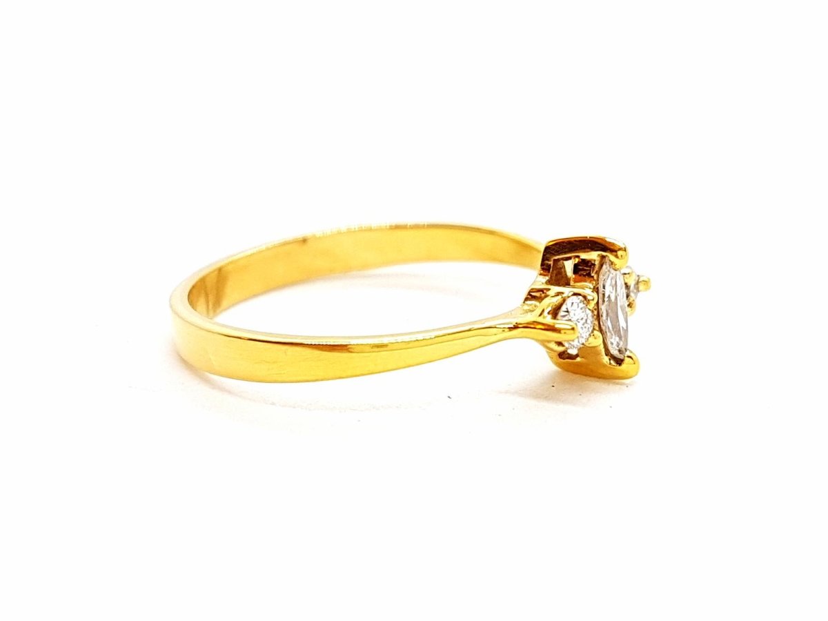 Bague Or jaune Diamant - Castafiore