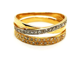Bague Or jaune Diamant - Castafiore