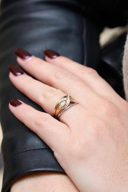 Bague Or jaune Diamant - Castafiore