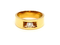 Bague Or jaune Diamant - Castafiore