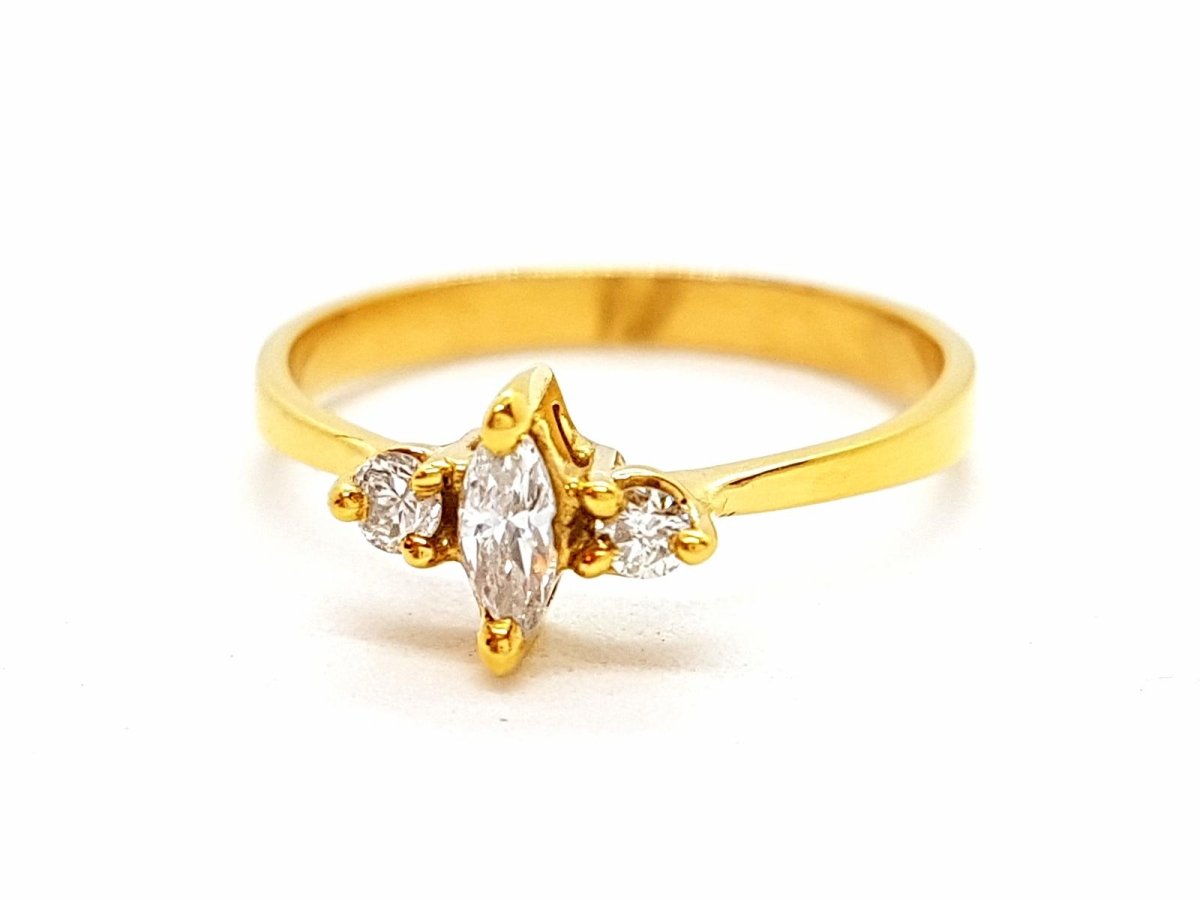 Bague Or jaune Diamant - Castafiore