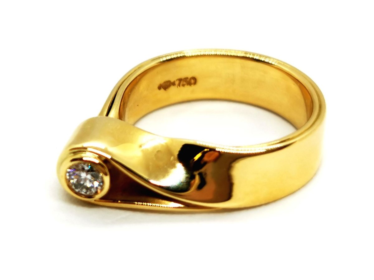 Bague Or jaune Diamant - Castafiore